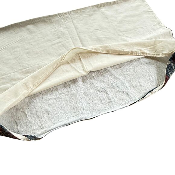 Linden Street Arlington 2 King Shams Navy w Burgundy Red Floral Qulited 20x36 - Picture 6 of 10